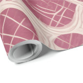 Framboos Minimal Abstract Cadeaupapier (Rol Hoek)
