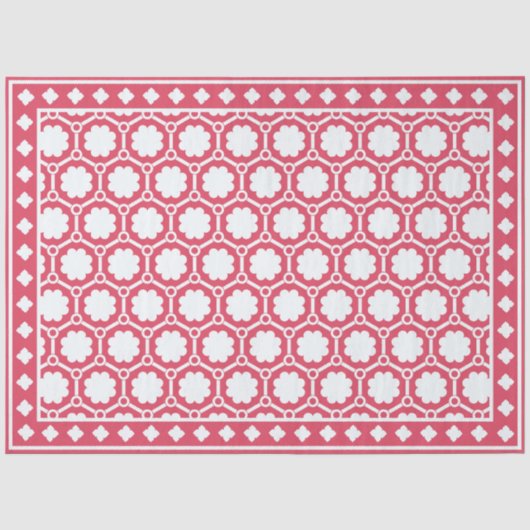 Framboos Moderne Been Inleg Decoupage Papier (Voorkant)