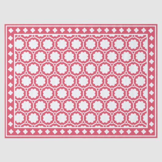 Framboos Moderne Been Inleg Decoupage Papier (Voorkant)