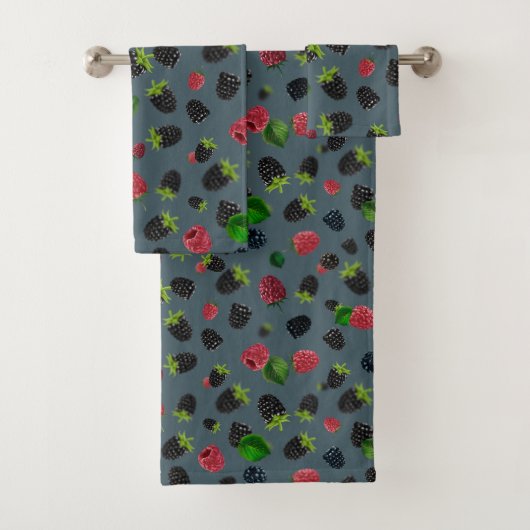 Framboos patroon 2 bad handdoek (Insitu)