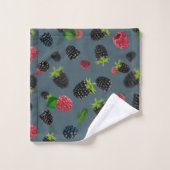 Framboos patroon 2 bad handdoek (Wasdoekje)