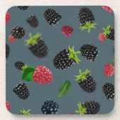 Framboos patroon 2 bier onderzetter (Voorkant)