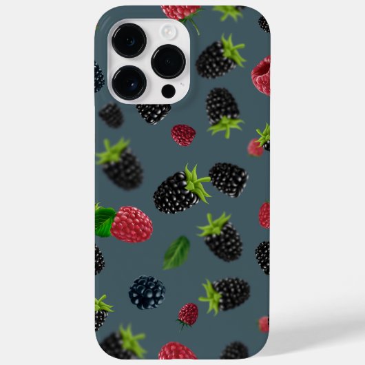 Framboos patroon 2 Case-Mate iPhone case (Achterkant)