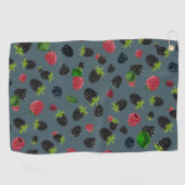 Framboos patroon 2 golfhanddoek (Horizontaal)