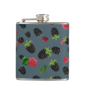 Framboos patroon 2 heupfles (Voorkant)