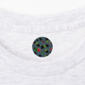 Framboos patroon 2 labels (Aangebracht)
