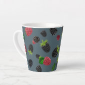 Framboos patroon 2 latte mok (Linkerhoek)