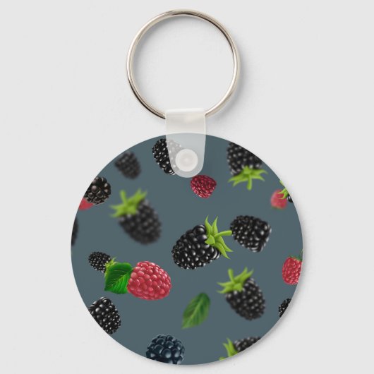 Framboos patroon 2 sleutelhanger (Voorkant)