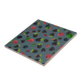 Framboos patroon 2 tegeltje (Zijkant)
