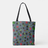 Framboos patroon 2 tote bag (Achterkant)