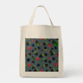 Framboos patroon 2 tote bag (Achterkant)
