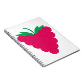 Framboos Roze Bes Notitieboek (Rechterzijde)