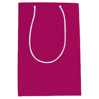 Framboos Roze Effen Kleur Medium Cadeauzakje