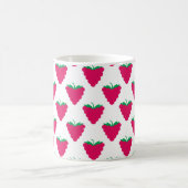 Framboos Roze Fruit Patroon Koffiemok (Center)