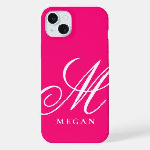 Framboos roze gemerkte Case-Mate iPhone 15 hoesje Plus Case