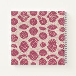 Framboos Roze Geometrische Cirkel Notitieboek