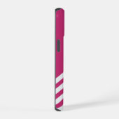 Framboos Roze Vierkant iPhone 15 Case (Rechterkant)