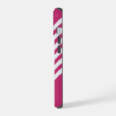 Framboos Roze Vierkant iPhone 15 Case (Linkerkant)
