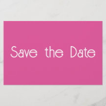 Framboos Roze Witte Save the date Kaart