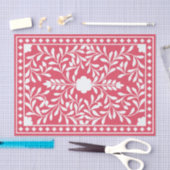 Framboos Traditioneel Bot Inleg Decoupage Papier (Craft)