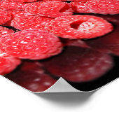 framboos, voedsel, fruit, bes, rijp, vers, poster (Hoek)