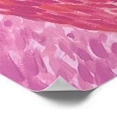 Frambose de Flamingo - door enkel Dahl Poster (Hoek)