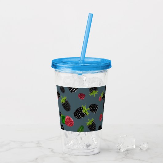 Frambospatroon Acryl Drinkbeker (Achterkant ijs)