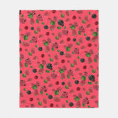 Frambospatroon Fleece Deken (Voorkant)