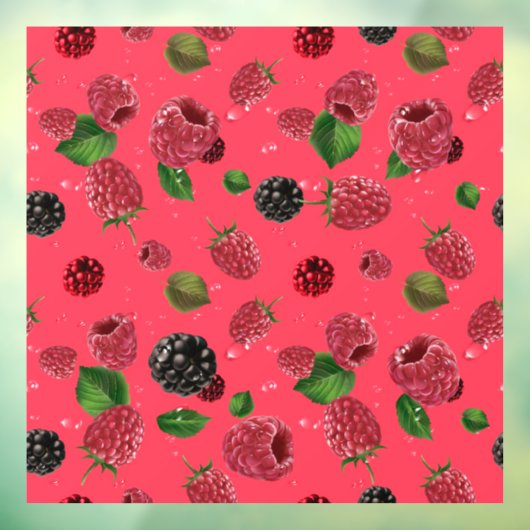 Frambospatroon Raamsticker (Vel 3)