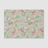 Frambozen Butterflies Currants aardbeien Tuin Tissuepapier (Voorkant)