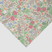 Frambozen Butterflies Currants aardbeien Tuin Tissuepapier (Detail)