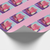Frambozen Cake Cadeaupapier (Hoek)