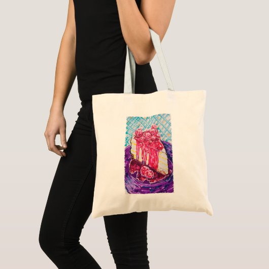 Frambozen Cake Tote Bag (Voorkant (product))