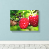 Frambozen Canvas Afdruk (Insitu (Houten vloer))