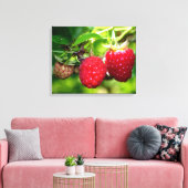 Frambozen Canvas Afdruk (Insitu (Woonkamer))