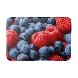 Frambozen en bosbessen badmat
