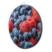 Frambozen en bosbessen dartbord (Voorkant Rechts)