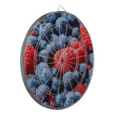 Frambozen en bosbessen dartbord (Voorkant Links)