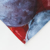 Frambozen en bosbessen fleece deken (Hoek)