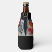 Frambozen en bosbessen flesjeskoeler (Fles Achterkant)