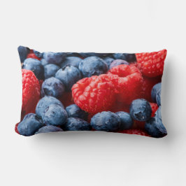 Frambozen en bosbessen kussen