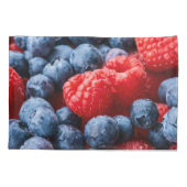 Frambozen en bosbessen kussensloop (Achterkant)
