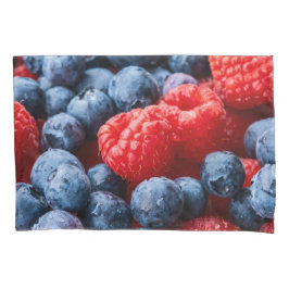 Frambozen en bosbessen kussensloop