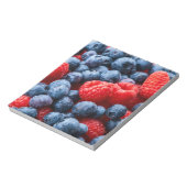 Frambozen en bosbessen notitieblok (Linkerzijde)