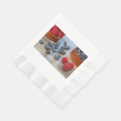 Frambozen en bosbessen servetten (Hoek)