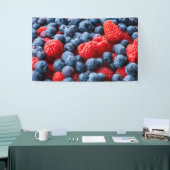 Frambozen en bosbessen spandoek (Beurs)