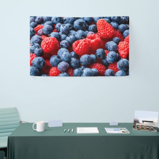 Frambozen en bosbessen spandoek (Beurs)