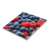 Frambozen en bosbessen tegeltje (Zijkant)