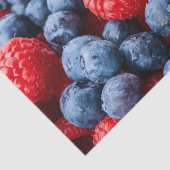 Frambozen en bosbessen tissuepapier (Detail)