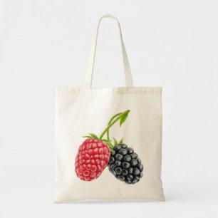 Frambozen en bramen tote bag